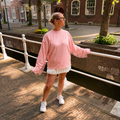 Longsleeve roze franje