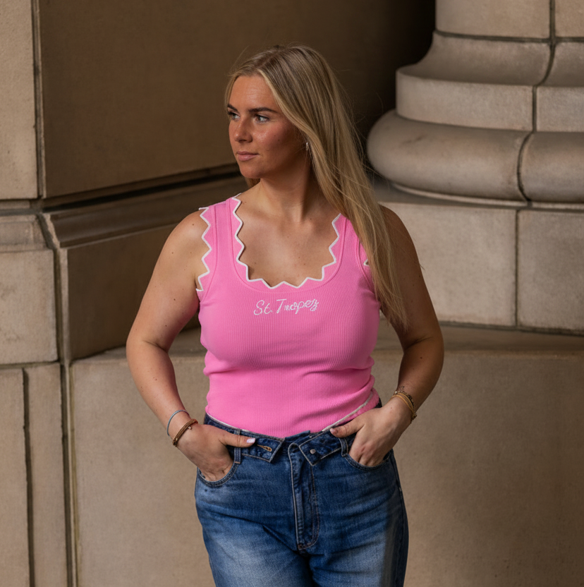 St.tropez top roze
