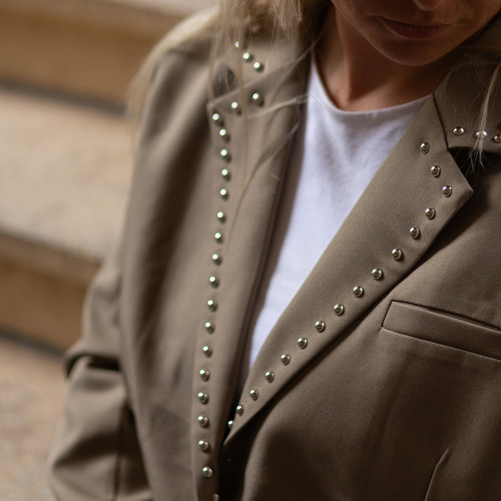 Blazer groen studs