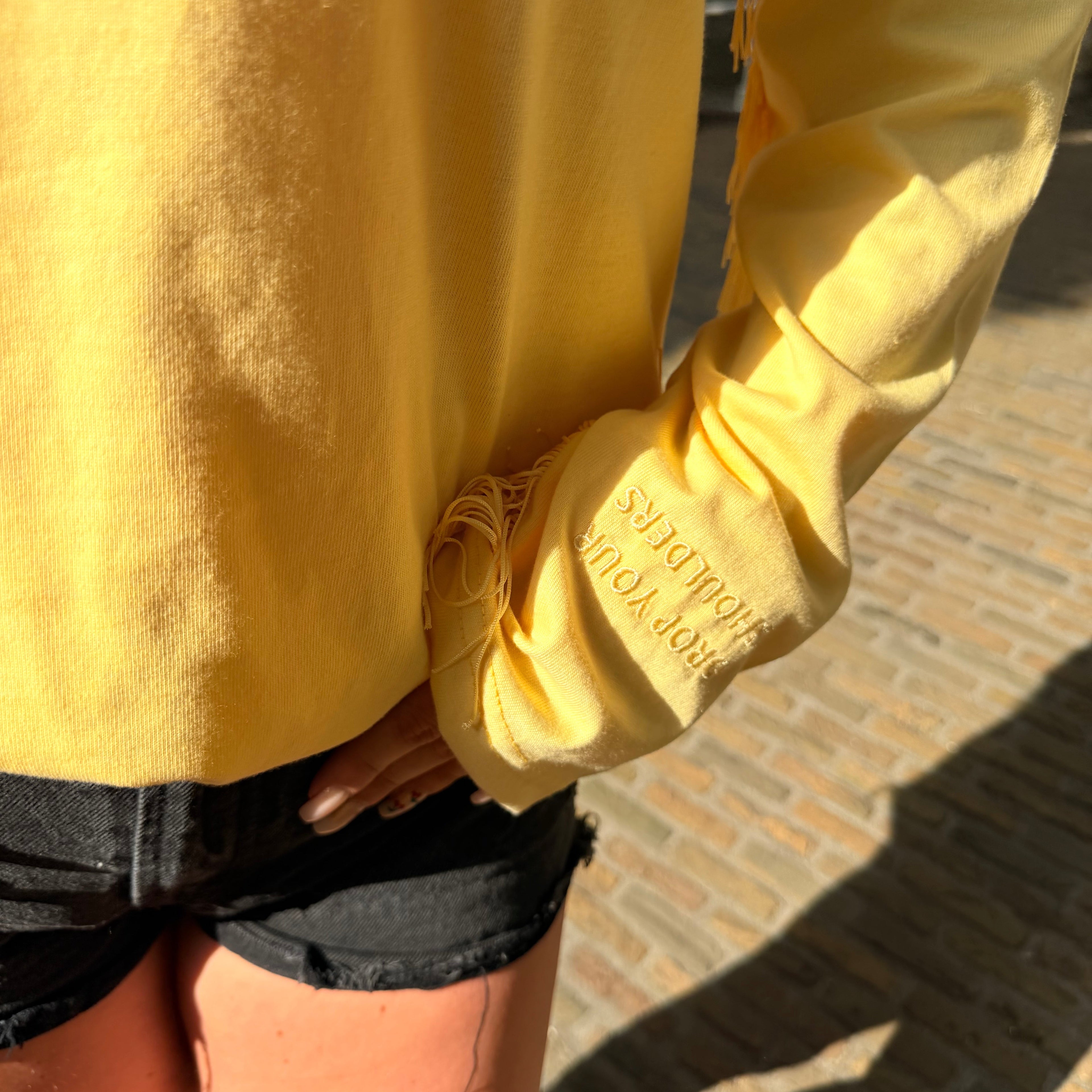 Longsleeve butter yellow franje